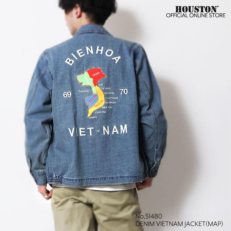 HOUSTON（ヒューストン） 51480 DENIM VIETNAM JACKET (MAP) / デニム 