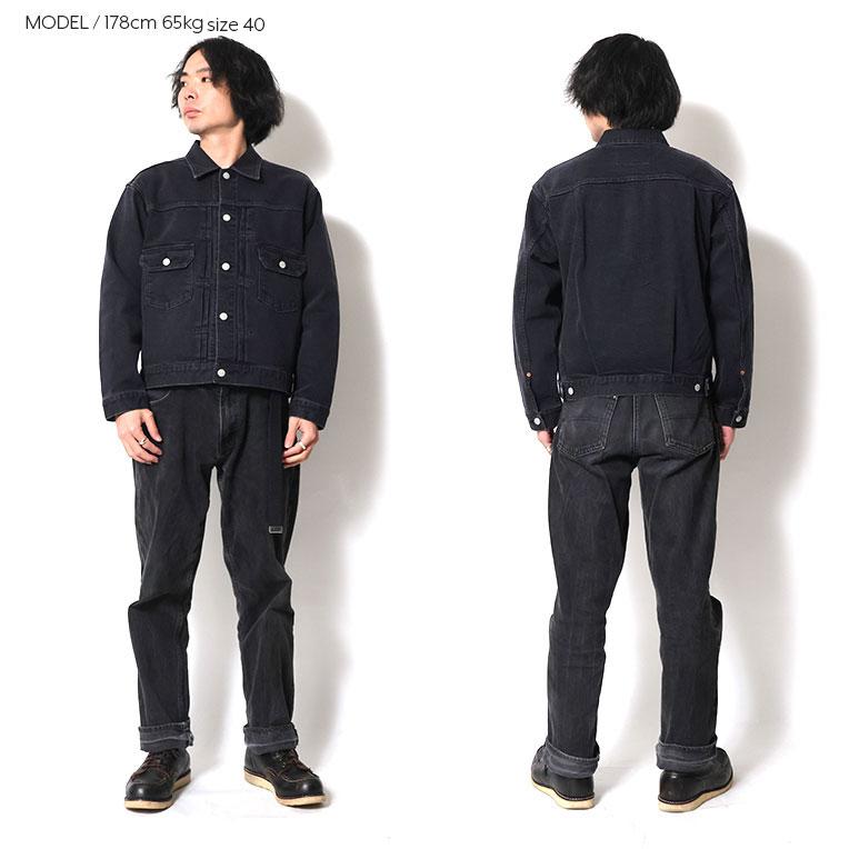 HOUSTON ブラック デニム ジャケット 2nd タイプ コーンデニム 44 HOUSTON（ヒューストン） 51490 CONE DENIM TYPE2 DENIM JACKET