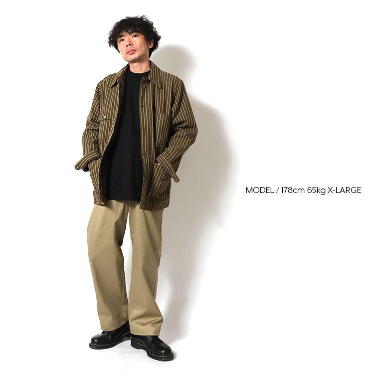 HOUSTON（ヒューストン） 51500 STRIPE VIYELLA COVERALL / ストライプ