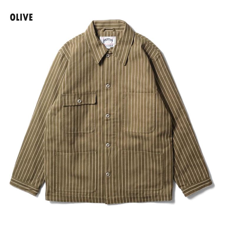 HOUSTON（ヒューストン） 51500 STRIPE VIYELLA COVERALL / ストライプ