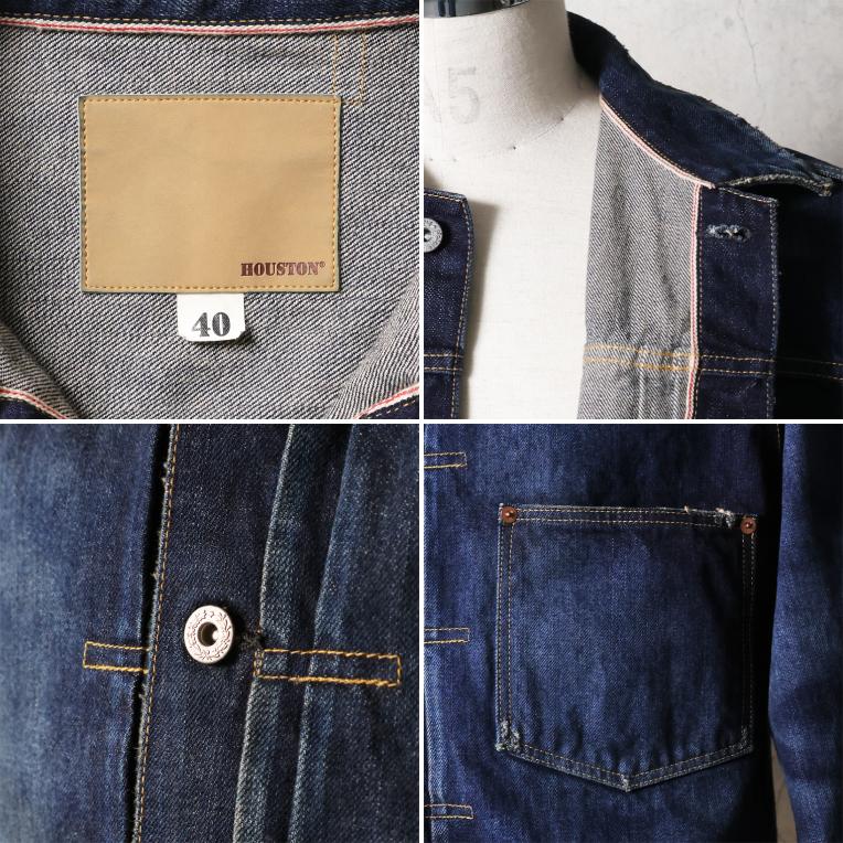 【OFFICIAL限定】HOUSTON / ヒューストン 51501VW WW2 SLEVEDGE TRUCKER JACKET -Special USED- / WW2 セルビッヂ トラッカー ジャケット -スペシャルユーズド-の画像