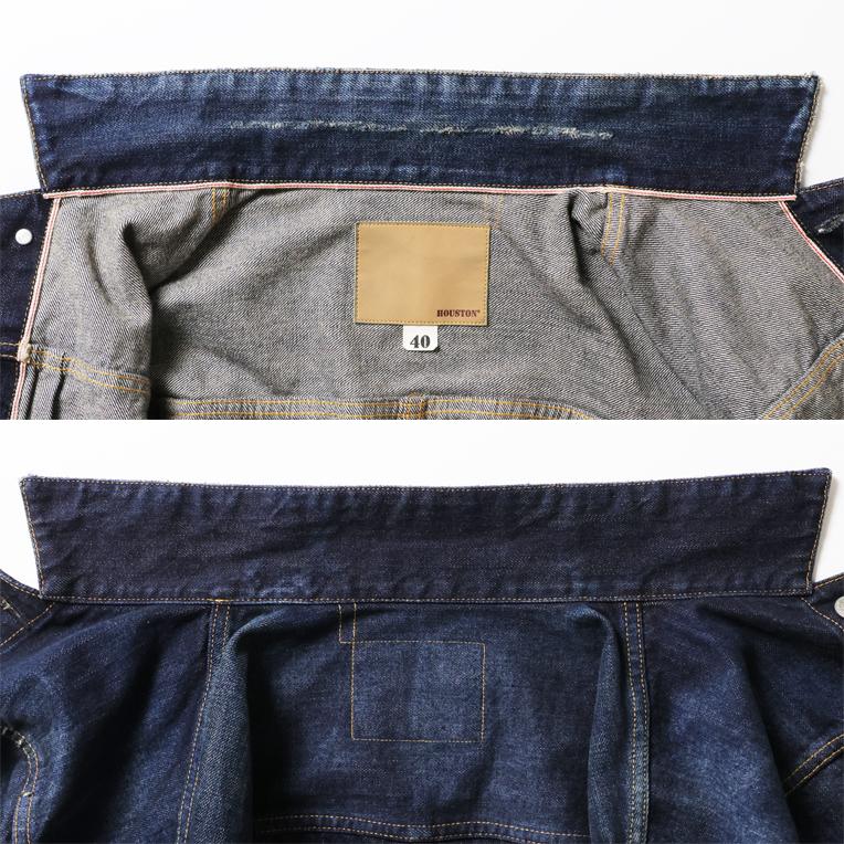 【OFFICIAL限定】HOUSTON / ヒューストン 51501VW WW2 SLEVEDGE TRUCKER JACKET -Special USED- / WW2 セルビッヂ トラッカー ジャケット -スペシャルユーズド-の画像