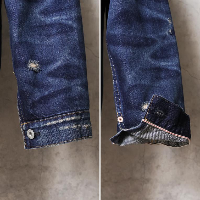 【OFFICIAL限定】HOUSTON / ヒューストン 51501VW WW2 SLEVEDGE TRUCKER JACKET -Special USED- / WW2 セルビッヂ トラッカー ジャケット -スペシャルユーズド-の画像