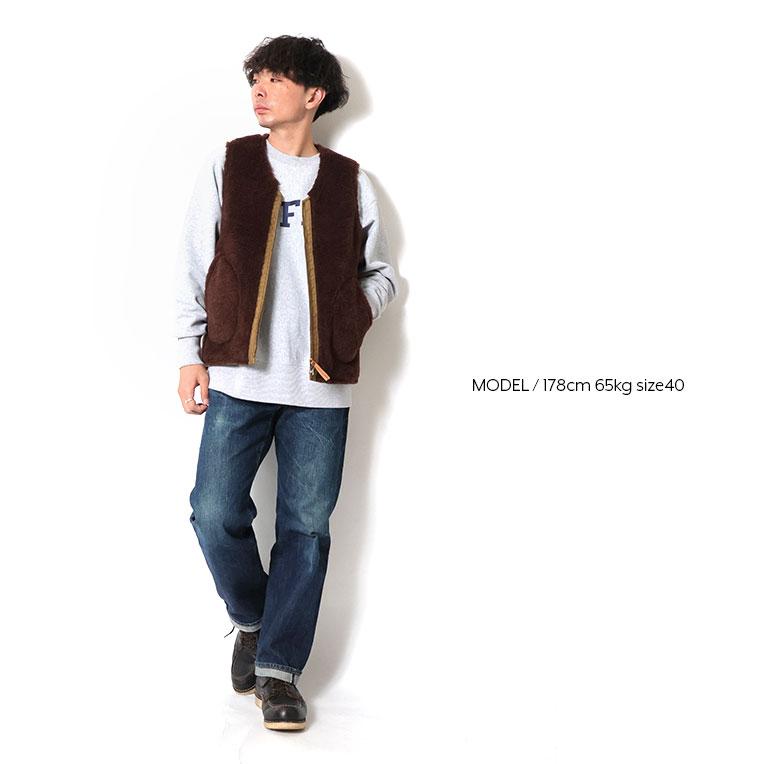 HOUSTON（ヒューストン） 51504 REVERSIBLE ALPACA DECK VEST