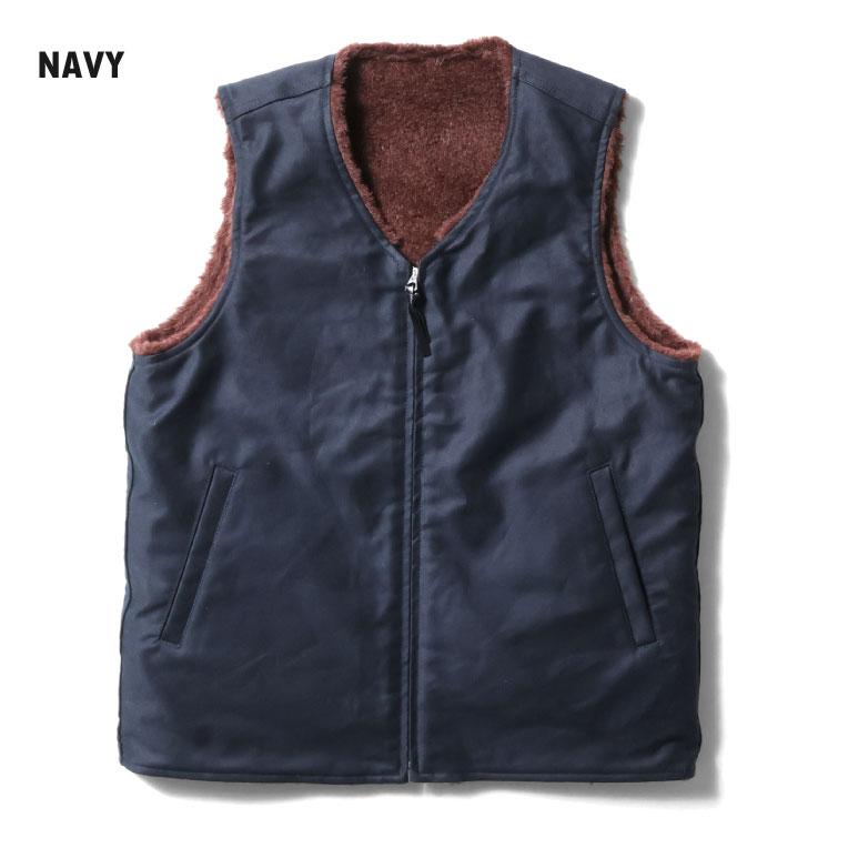 HOUSTON（ヒューストン） 51504 REVERSIBLE ALPACA DECK VEST