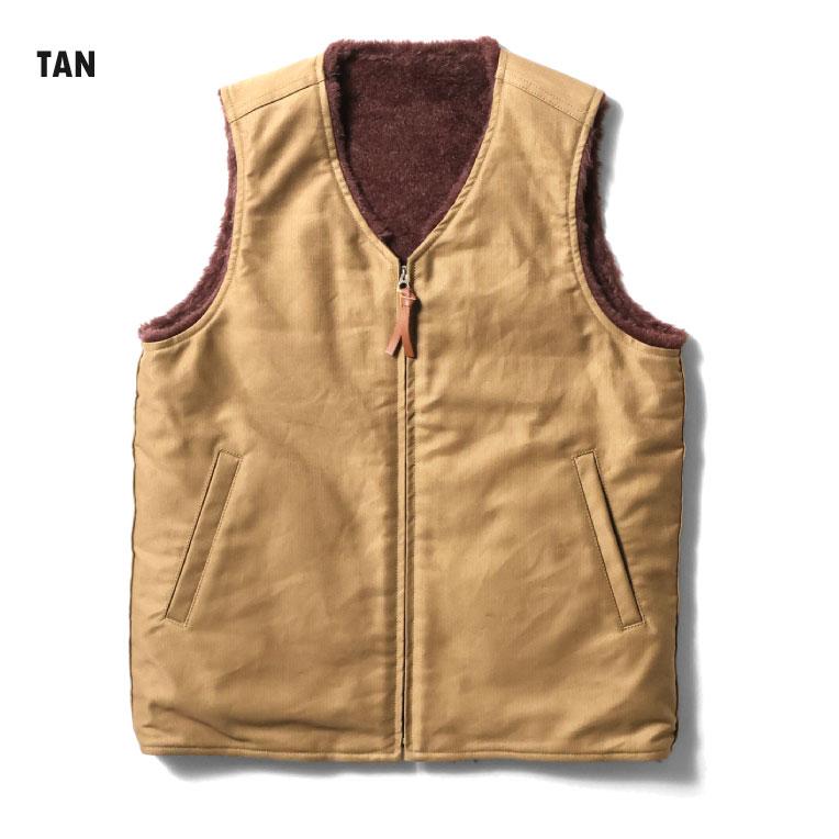 HOUSTON（ヒューストン） 51504 REVERSIBLE ALPACA DECK VEST