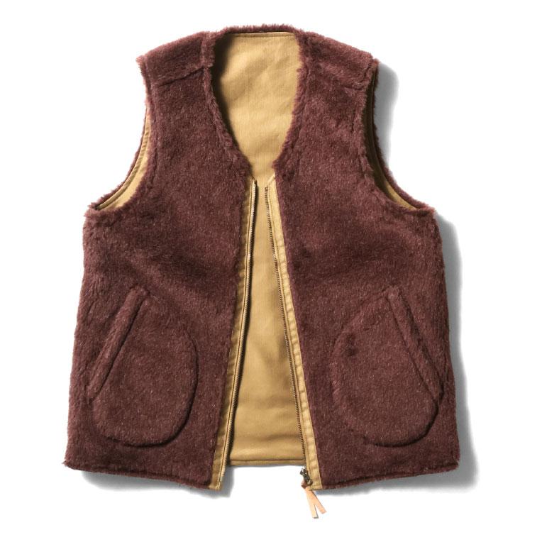 HOUSTON（ヒューストン） 51504 REVERSIBLE ALPACA DECK VEST