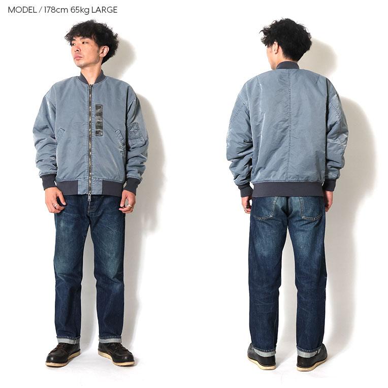 HOUSTON / ヒューストン 51505 PIGMENT DYE RELAX MA-1 FLIGHT JACKET / ピグメントダイリラックスMA-1フライトジャケット -全3色-の画像