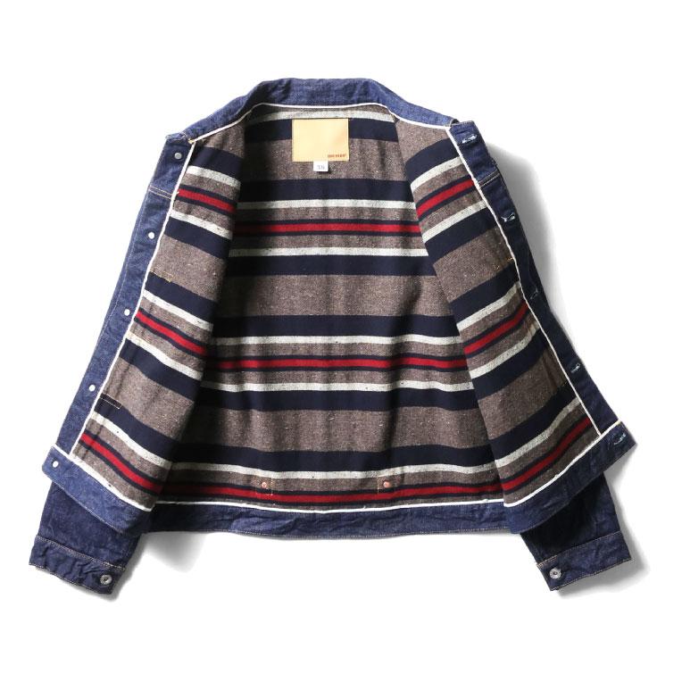 HOUSTON / ヒューストン 51541 TYPE1 BLANKET DENIM JACKET / タイプ1ブランケットデニムジャケット -全1色-の画像