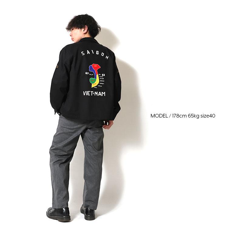 HOUSTON / ヒューストン 51547 HAND EMBROIDERY VIETNAM JACKET / 手刺繍ベトナムジャケット -全1色-の画像
