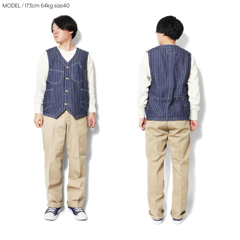 HOUSTON（ヒューストン） 51550 WABASH DENIM RAILROADER WORK VEST