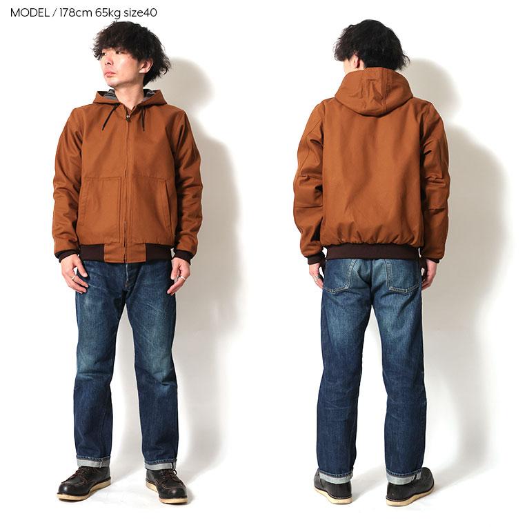 専用アカ！ HOUSTON（ヒューストン） 51561 DUCK ZIP WORK HOODIE / ダックジップ