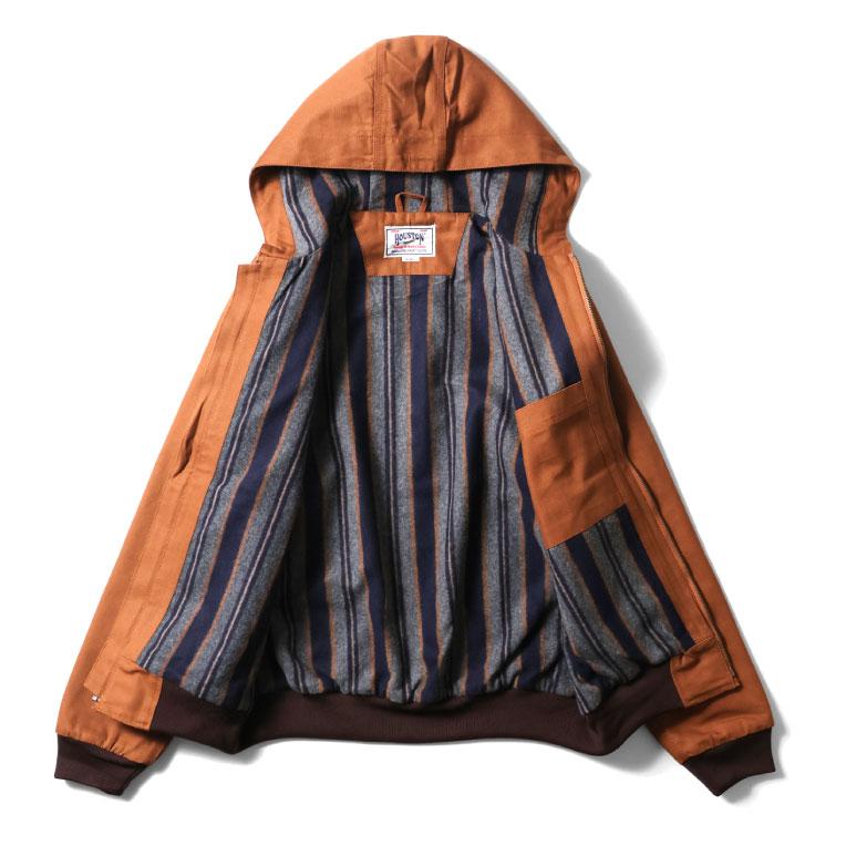 HOUSTON（ヒューストン） 51561 DUCK ZIP WORK HOODIE / ダックジップ