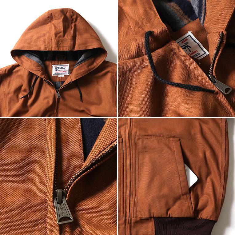 HOUSTON（ヒューストン） 51561 DUCK ZIP WORK HOODIE / ダックジップ