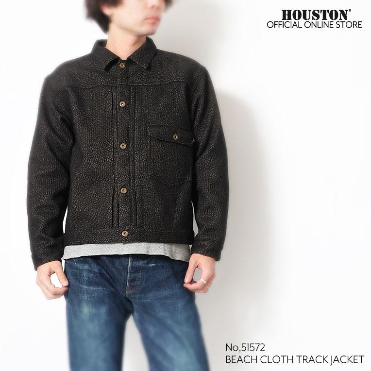 HOUSTON / ヒューストン 51572 BEACH CLOTH TRACK JACKET / ビーチクロストラックジャケット -全2色-の画像