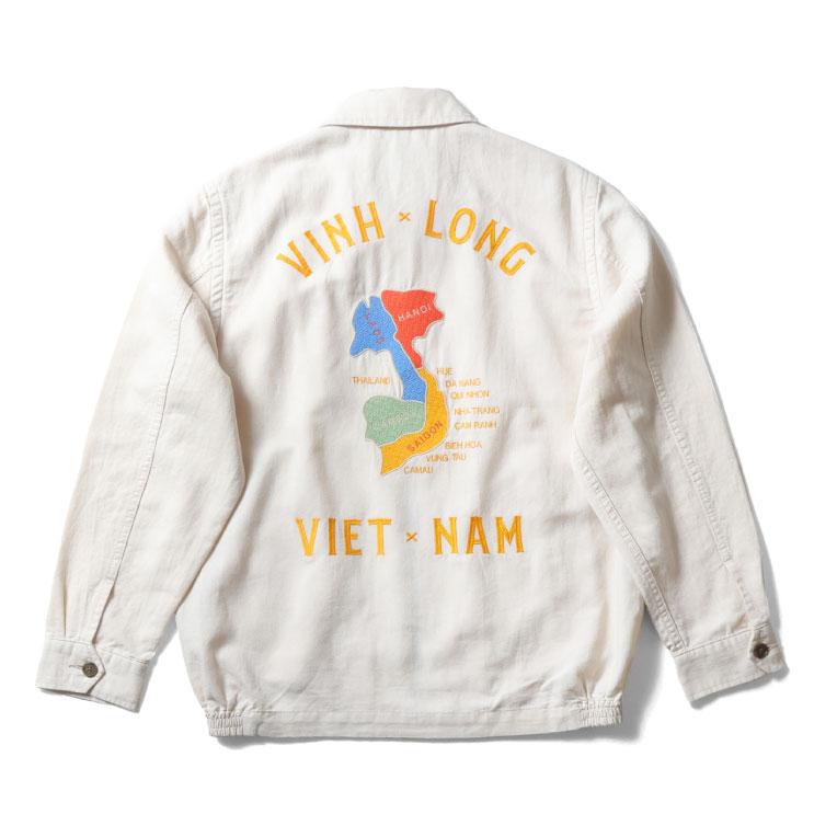 HOUSTON（ヒューストン） 51592 COTTON LINEN VIETNAM JACKET(MAP