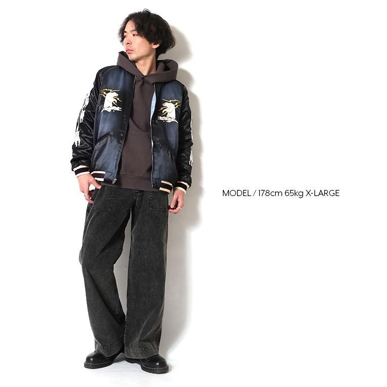 タグ付★2XL　ヒューストン　USED FINISHING スーベニアジャケット HOUSTON / ヒューストン 51603 USED FINISHING SOUVENIR JACKET(ALASKA