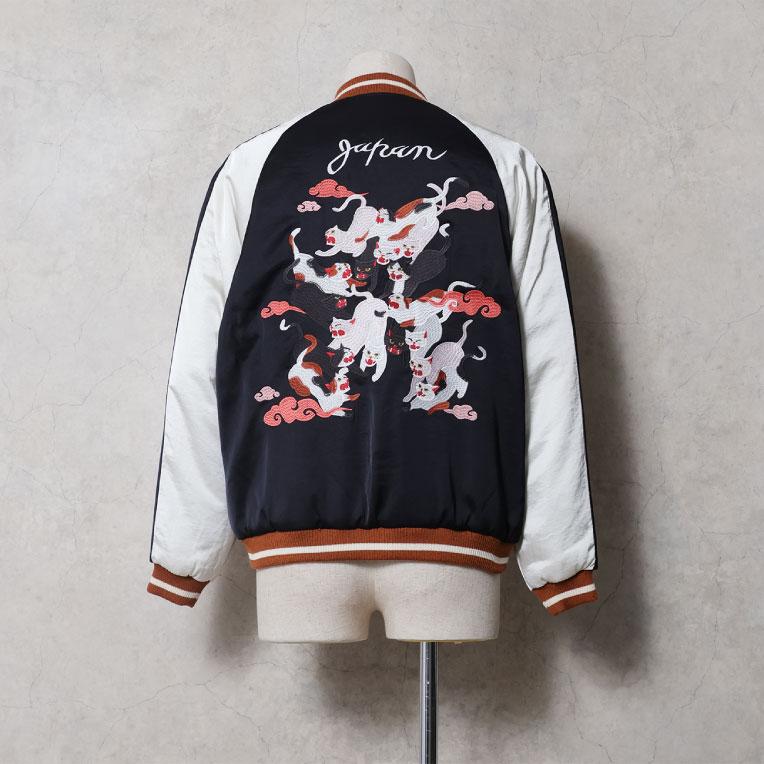HOUSTON（ヒューストン） 51614 RAYON SOUVENIR JACKET (百猫