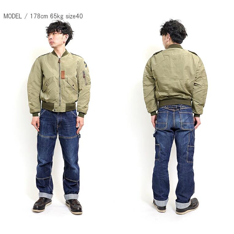HOUSTON / ヒューストン 5L-2X L-2 FLIGHT JACKET フライト HOUSTON / ヒューストン 5L-2X L-2 FLIGHT JACKET フライト
