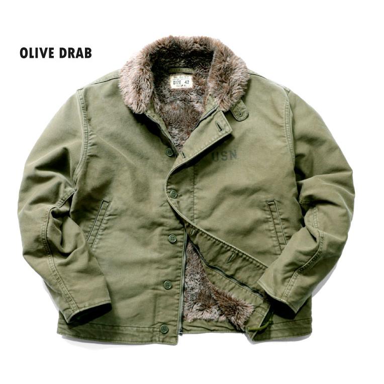 HOUSTON（ヒューストン） 5n-1dy N-1 DECK JACKET OVER DYE / N-1
