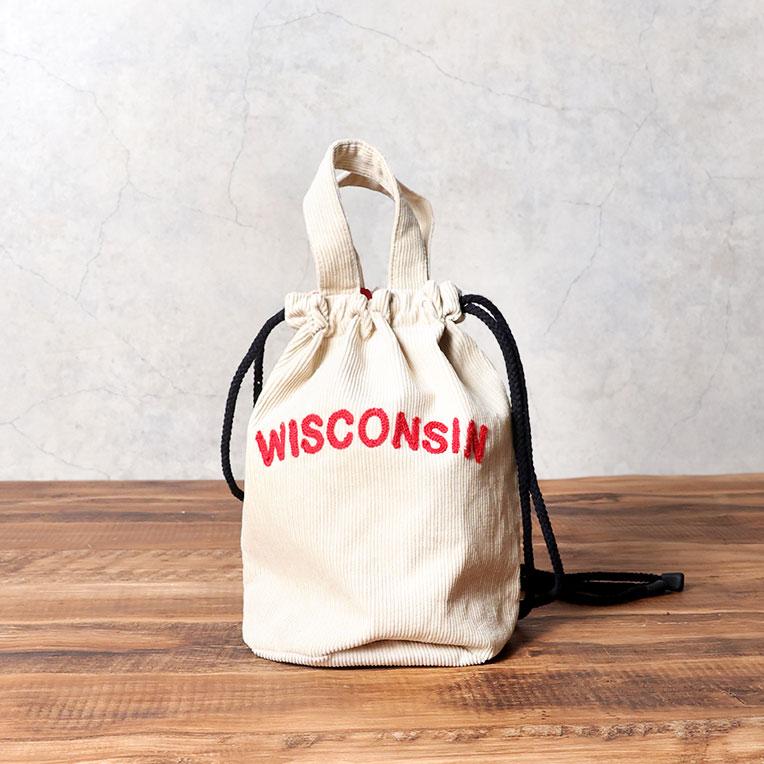 HOUSTON（ヒューストン） 6877 EMB CORDUROY EFFECT BAG (FFA) / 刺繍 
