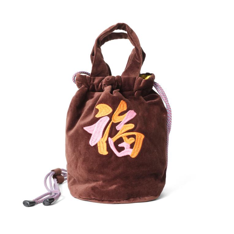 HOUSTON（ヒューストン） 6898 VELVETEEN EFFECT BAG (TIGER) / 刺繍 