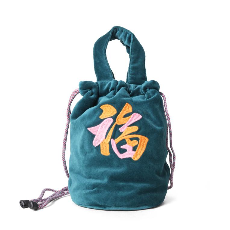 HOUSTON（ヒューストン） 6898 VELVETEEN EFFECT BAG (TIGER) / 刺繍 