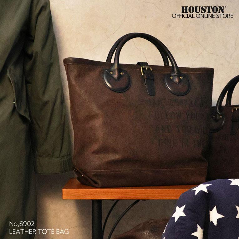 HOUSTON  / ヒューストン 6902 LEATHER TOTE BAG / レザートートバッグ -全1色-の画像
