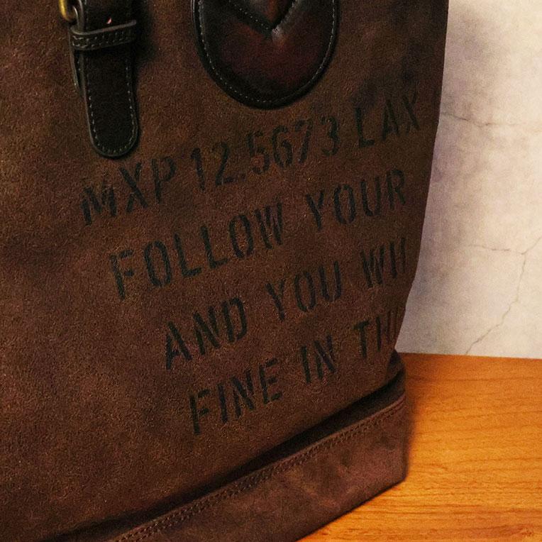 HOUSTON  / ヒューストン 6902 LEATHER TOTE BAG / レザートートバッグ -全1色-の画像