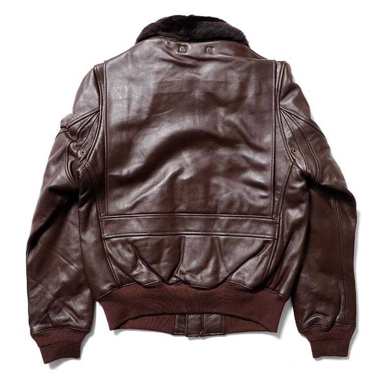HOUSTON G-1 フライトジャケット38 ブラウン レザー HOUSTON（ヒューストン） 8172 G-1 LEATHER JACKET / G-1レザー