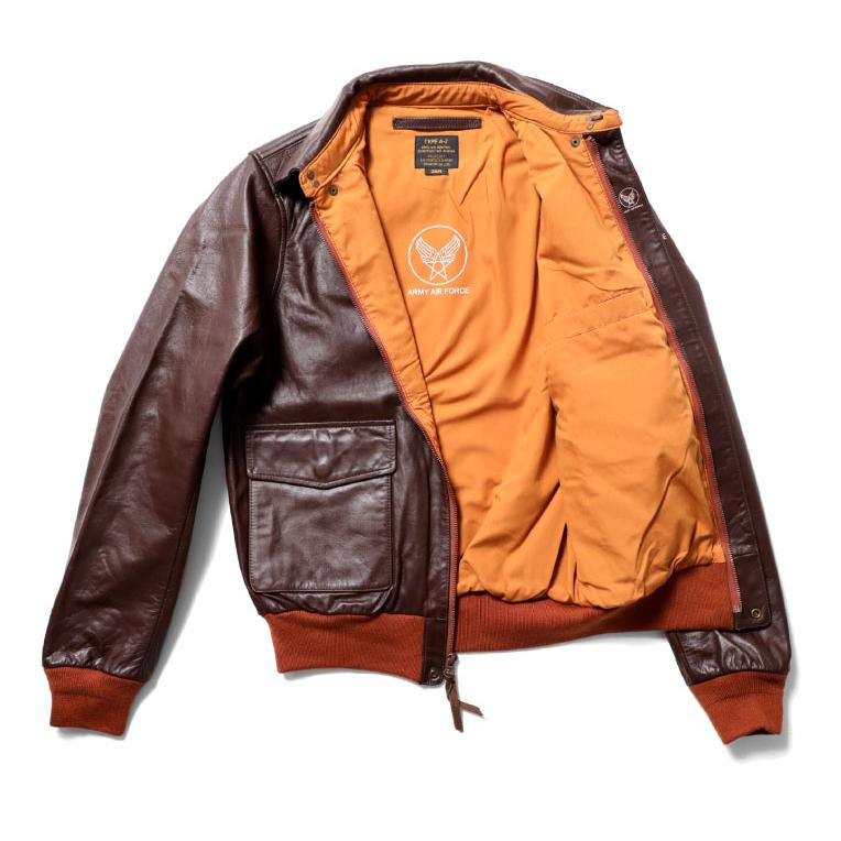 HOUSTON / ヒューストン 8173 A-2 LEATHER JACKET A-2レザージャケット  