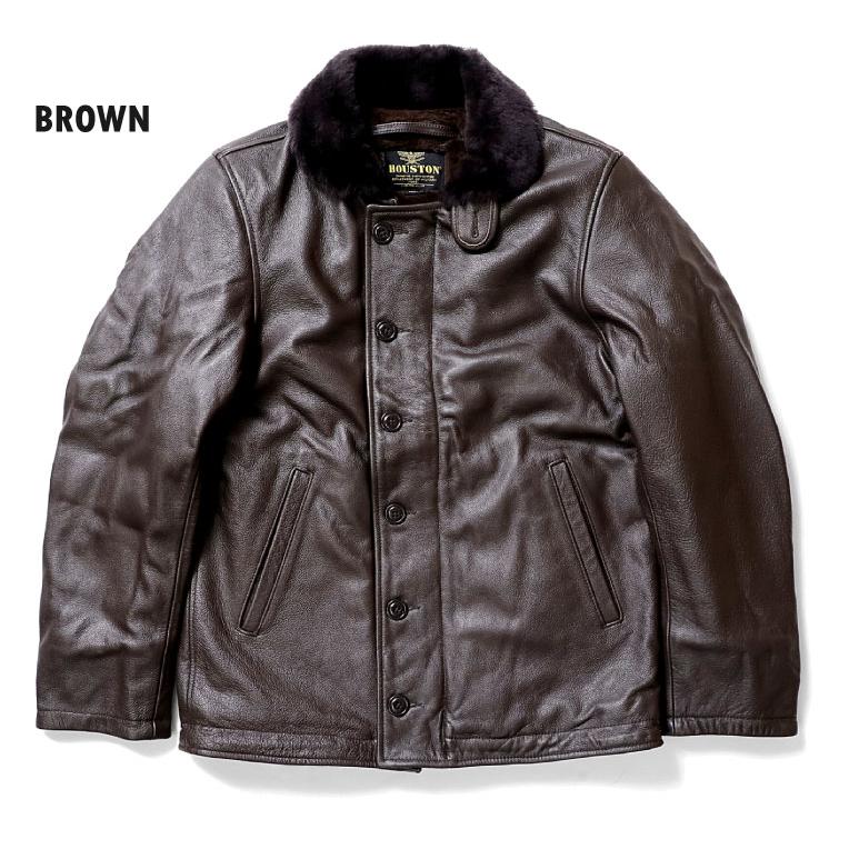 HOUSTON ヒューストン N-1 デッキジャケット HOUSTON（ヒューストン） 8177 COW LEATHER N-1 DECK JACKET