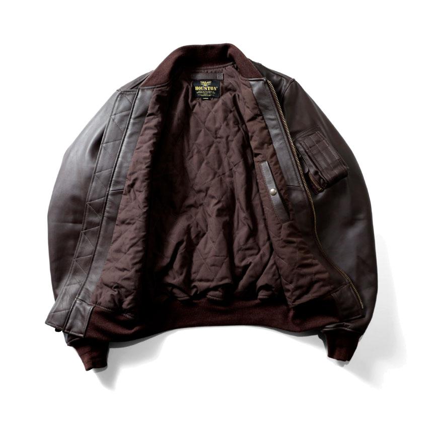 HOUSTON（ヒューストン） 8191 SHEEP LEATHER MA-1 FLIGHT JACKET