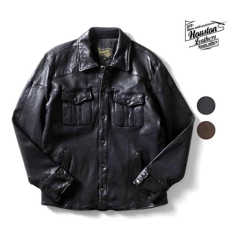 HOUSTON（ヒューストン） 8223 LEATHER WESTERN SHIRT JACKET / レザー