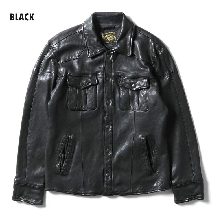 HOUSTON（ヒューストン） 8223 LEATHER WESTERN SHIRT JACKET / レザー
