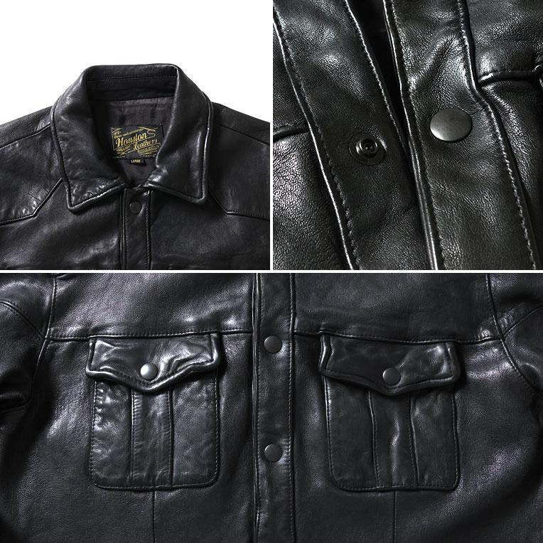 HOUSTON（ヒューストン） 8223 LEATHER WESTERN SHIRT JACKET / レザー