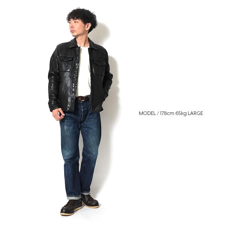 HOUSTON（ヒューストン） 8223 LEATHER WESTERN SHIRT JACKET / レザー