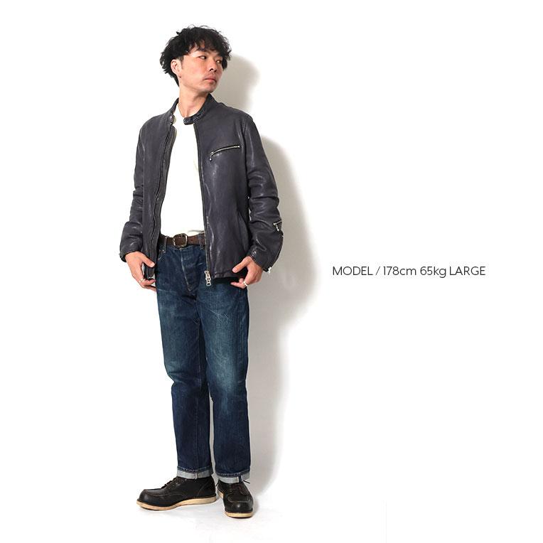 HOUSTON（ヒューストン） 8224 LEATHER SINGLE RIDERS JACKET / レザー