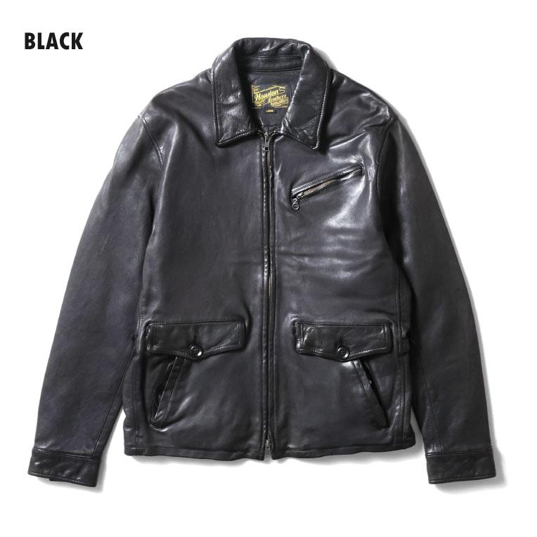 HOUSTON / ヒューストン 8225 LEATHER COLLAR JACKET / レザーカラージャケット -全2色-の画像