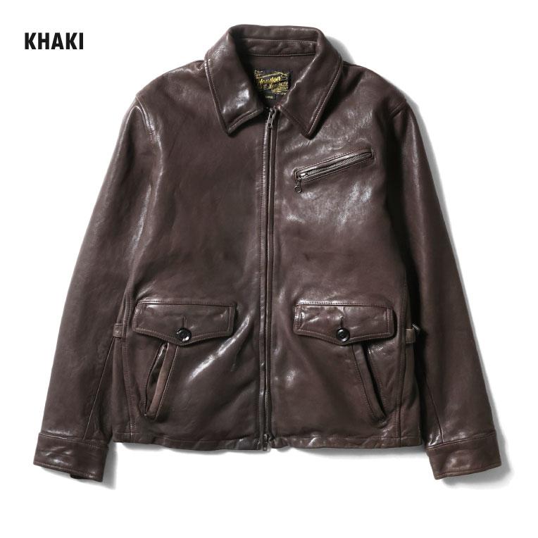 HOUSTON（ヒューストン） 8225 LEATHER COLLAR JACKET / レザーカラー