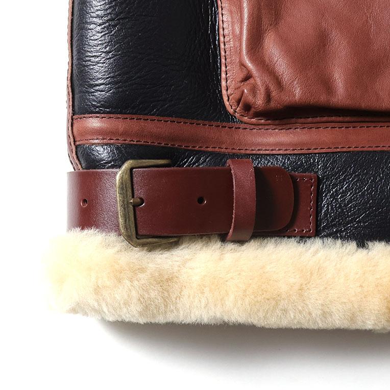 HOUSTON / ヒューストン 8231 MOUTON B-3 FLIGHT JACKET -1POCKET- / ムートンB-3フライトジャケット-1POCKET- -全1色-の画像