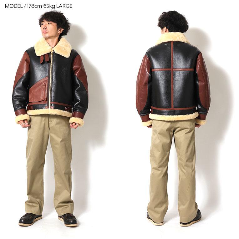 HOUSTON / ヒューストン 8231 MOUTON B-3 FLIGHT JACKET -1POCKET- / ムートンB-3フライトジャケット-1POCKET- -全1色-の画像