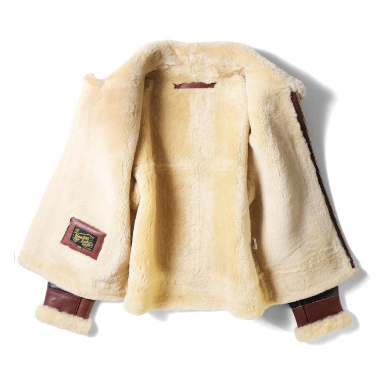 HOUSTON / ヒューストン 8231 MOUTON B-3 FLIGHT JACKET -1POCKET- / ムートンB-3フライトジャケット-1POCKET- -全1色-の画像