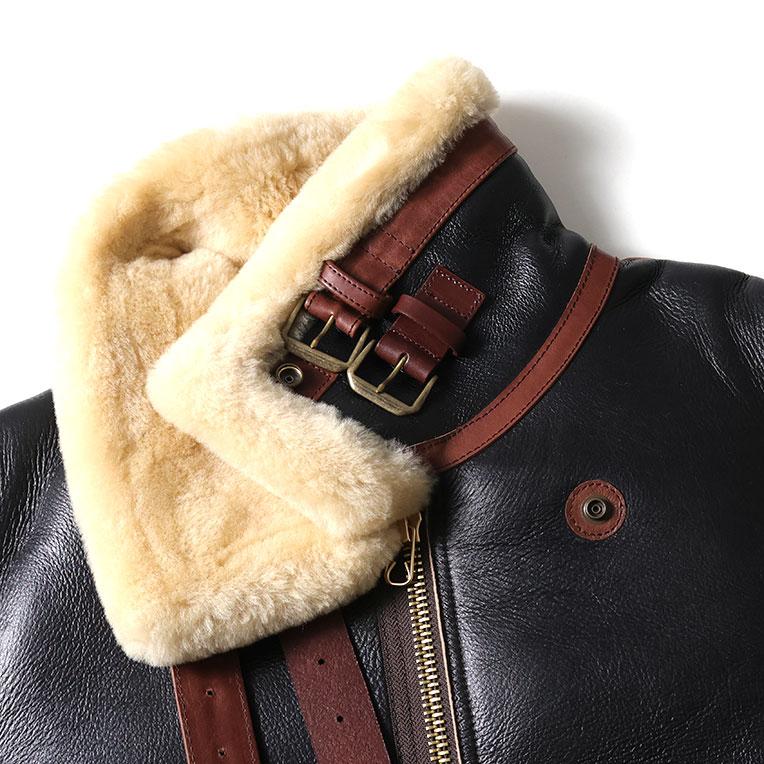 HOUSTON / ヒューストン 8231 MOUTON B-3 FLIGHT JACKET -1POCKET- / ムートンB-3フライトジャケット-1POCKET- -全1色-の画像