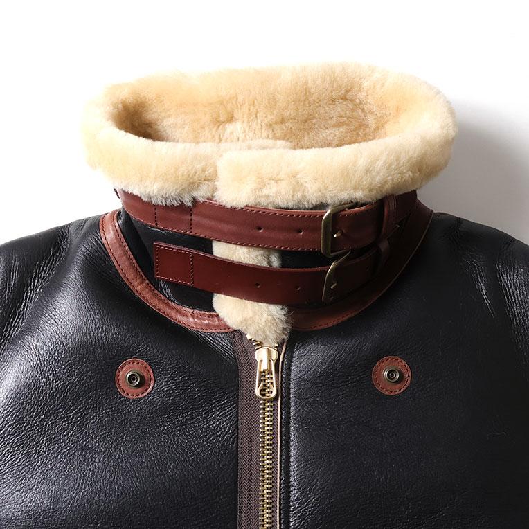 HOUSTON / ヒューストン 8231 MOUTON B-3 FLIGHT JACKET -1POCKET- / ムートンB-3フライトジャケット-1POCKET- -全1色-の画像