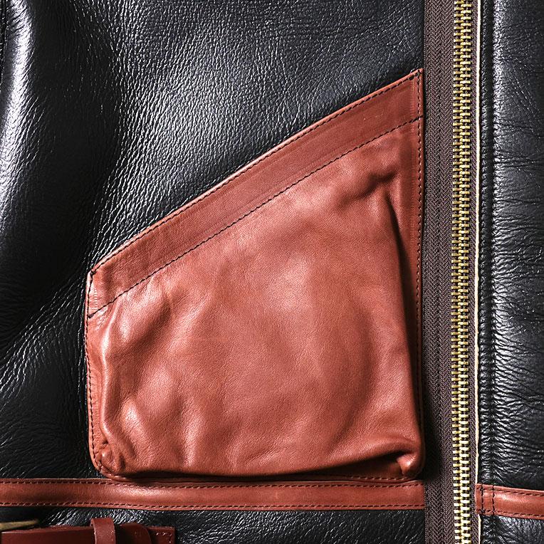HOUSTON / ヒューストン 8231 MOUTON B-3 FLIGHT JACKET -1POCKET- / ムートンB-3フライトジャケット-1POCKET- -全1色-の画像