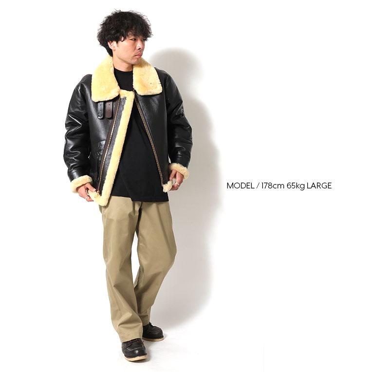 HOUSTON / ヒューストン 8231BC MOUTON B-3 FLIGHT JACKET -1POCKET- / ムートンB-3フライトジャケット-1POCKET- -全1色-の画像