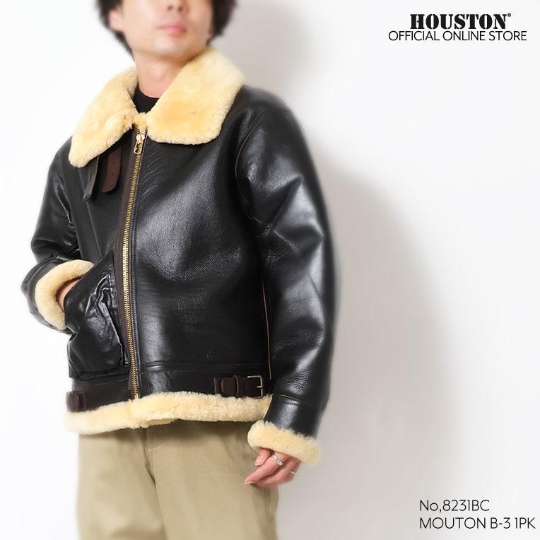 HOUSTON / ヒューストン 8231BC MOUTON B-3 FLIGHT JACKET -1POCKET- / ムートンB-3フライトジャケット-1POCKET- -全1色-の画像