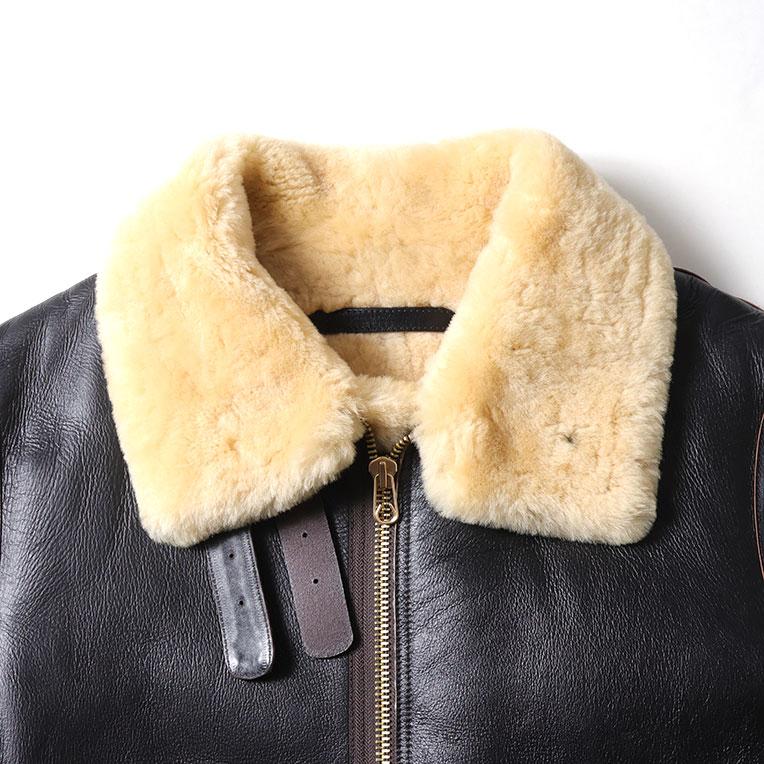 HOUSTON / ヒューストン 8231BC MOUTON B-3 FLIGHT JACKET -1POCKET- / ムートンB-3フライトジャケット-1POCKET- -全1色-の画像