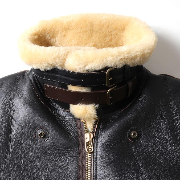 HOUSTON / ヒューストン 8231BC MOUTON B-3 FLIGHT JACKET -1POCKET- / ムートンB-3フライトジャケット-1POCKET- -全1色-の画像